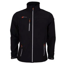 Radius Soft Shell Jacket - Mens -GlideStick Store 2600 20HCAB18 206106609 20Jacket 20Radius 20Soft 20Shell 20Black 20Silver 20Mens 20Front