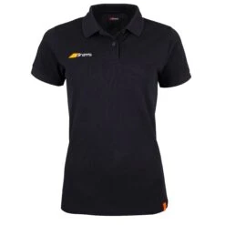Tangent Polo Shirt - Womens -GlideStick Store 6113404 Polo Tangent Ladies Black 10 Front